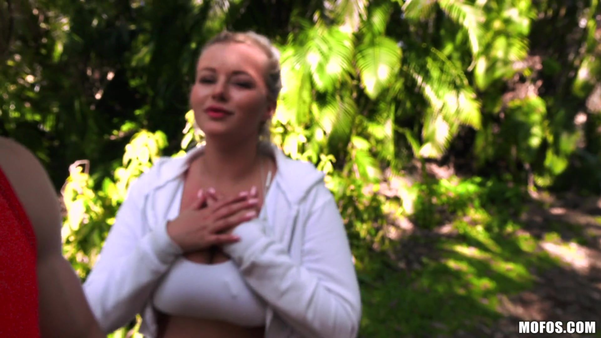 Tiny Redhead Takes Dick In Park