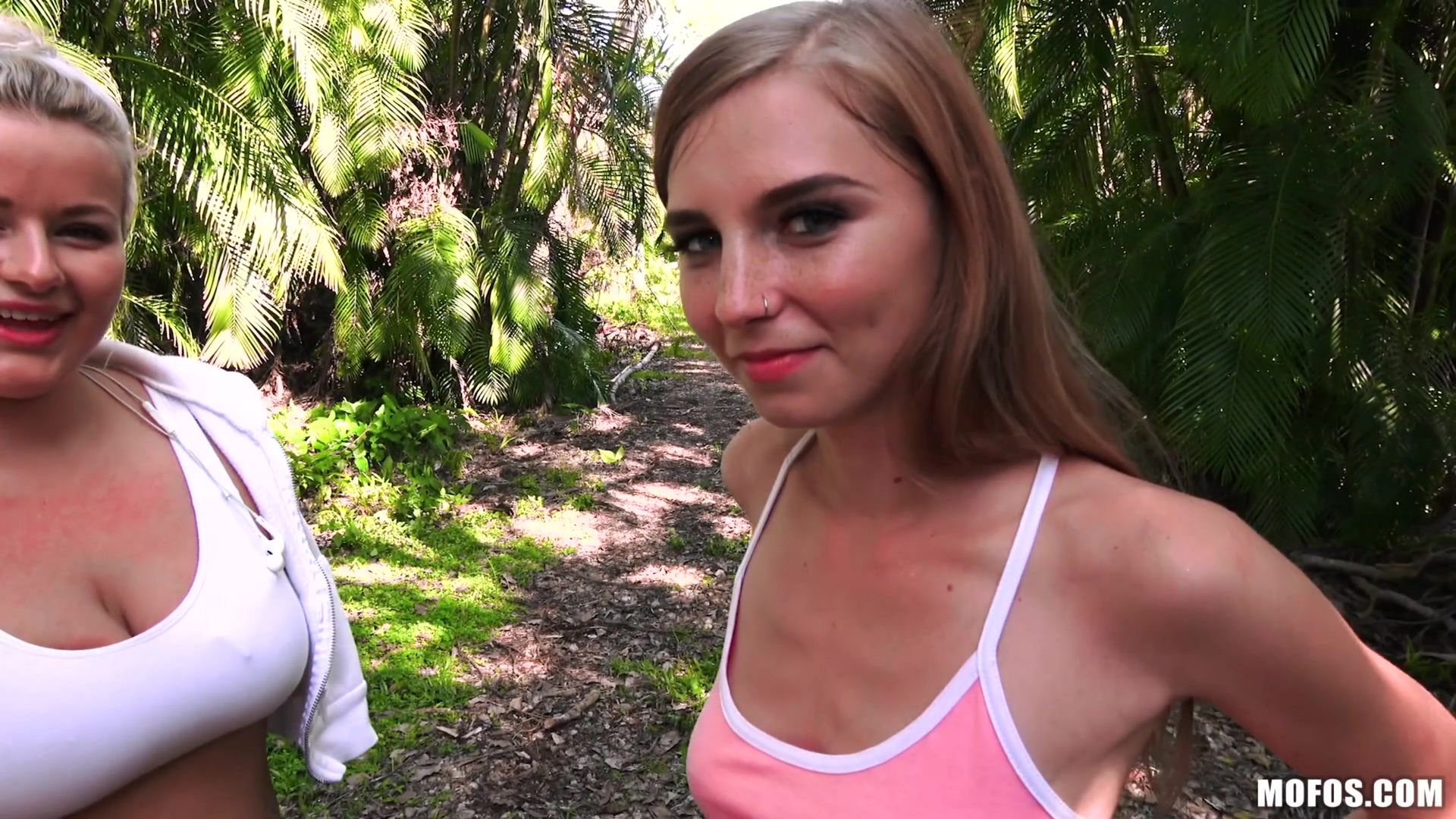 Tiny Redhead Takes Dick In Park