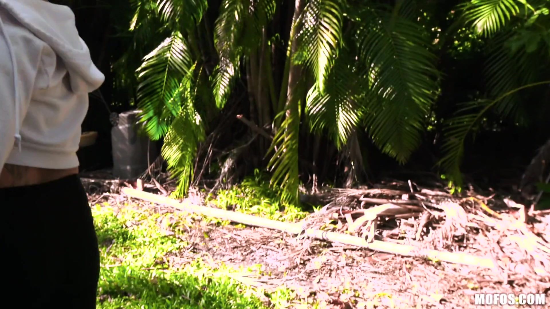 Tiny Redhead Takes Dick In Park