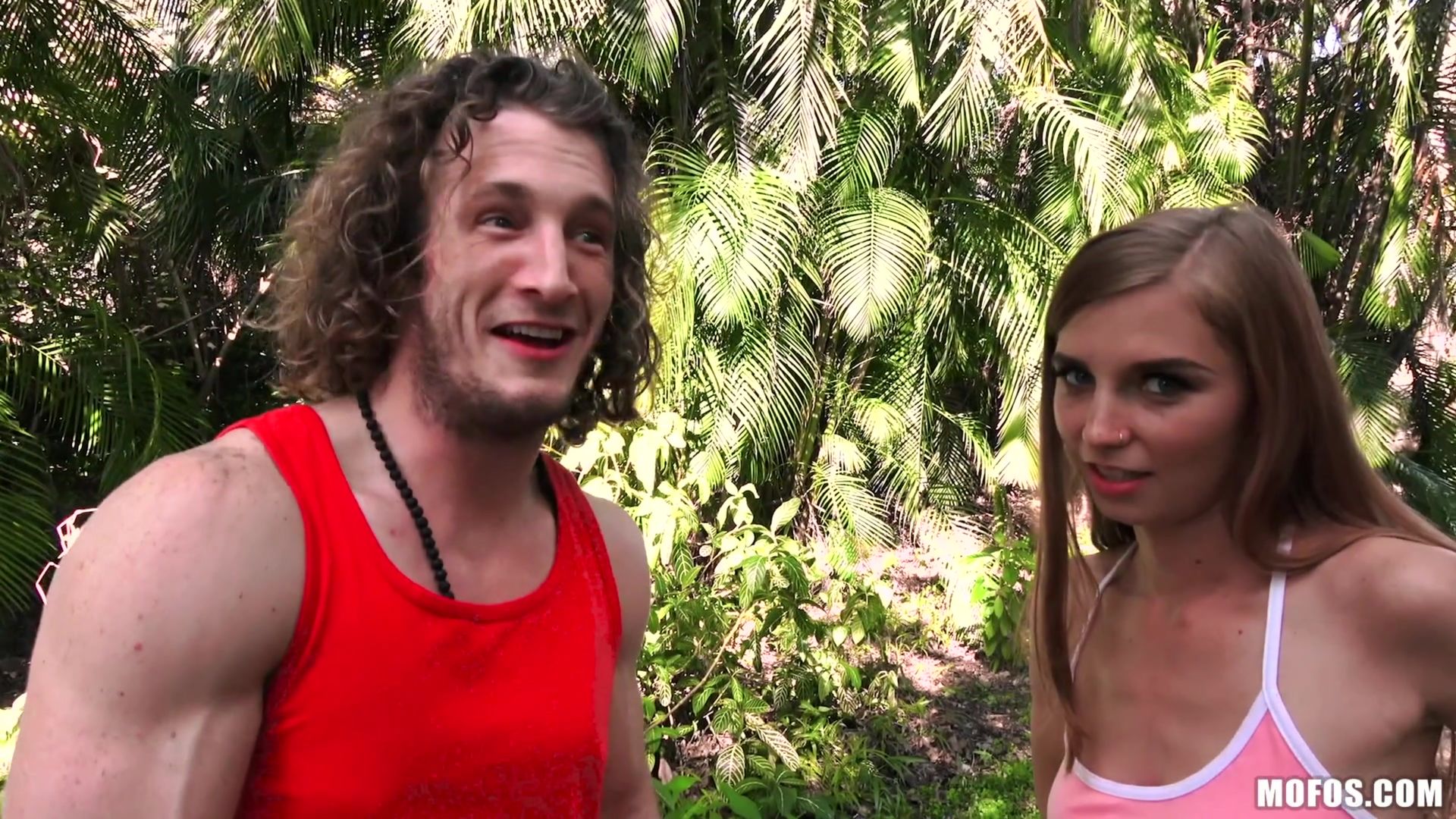 Tiny Redhead Takes Dick In Park