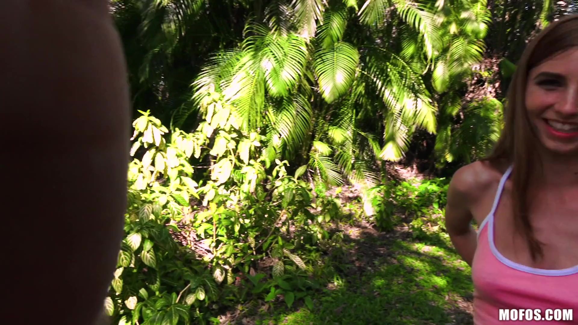 Tiny Redhead Takes Dick In Park