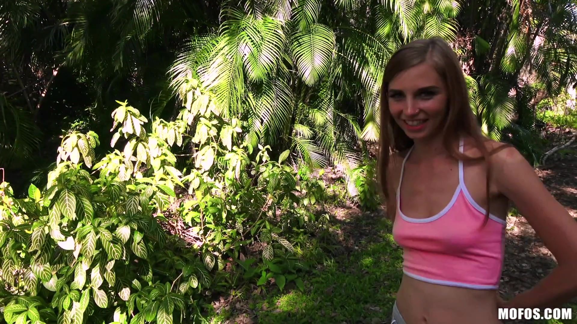 Tiny Redhead Takes Dick In Park