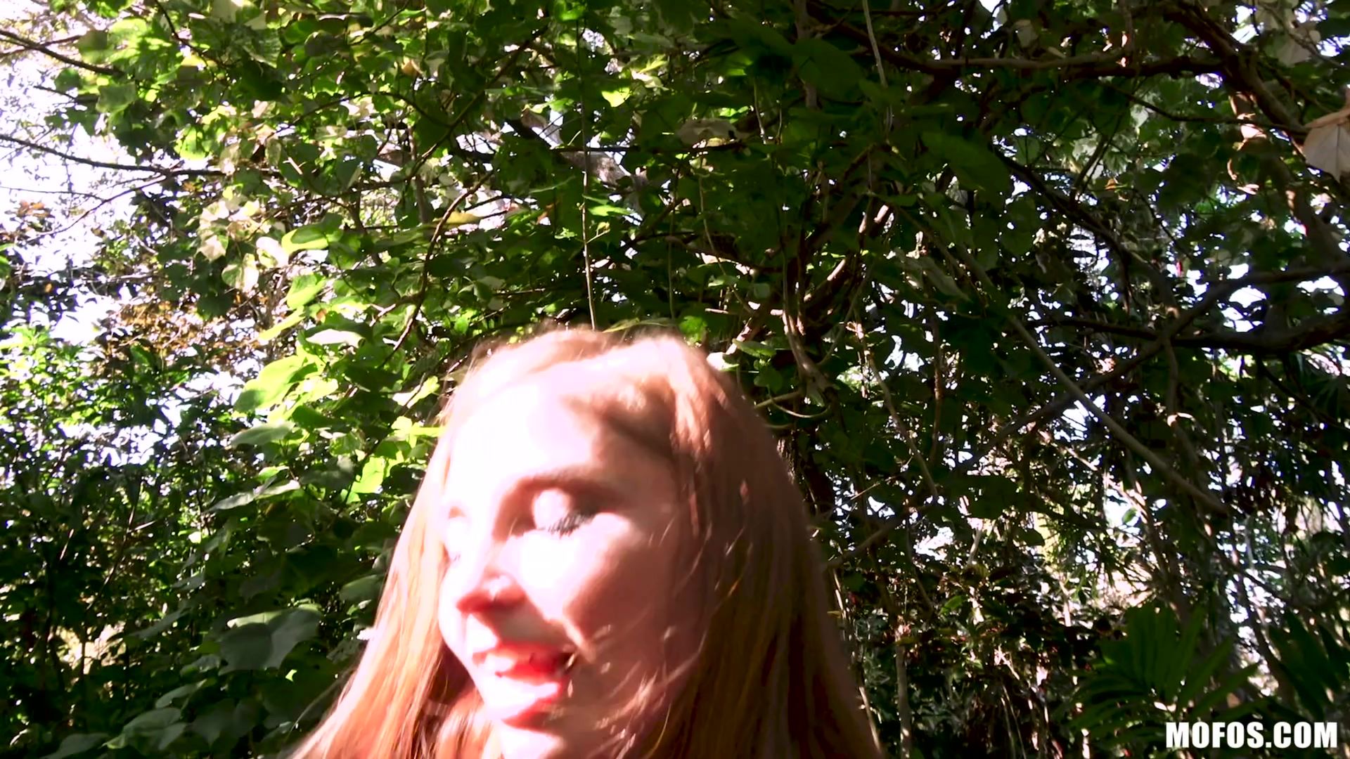 Tiny Redhead Takes Dick In Park