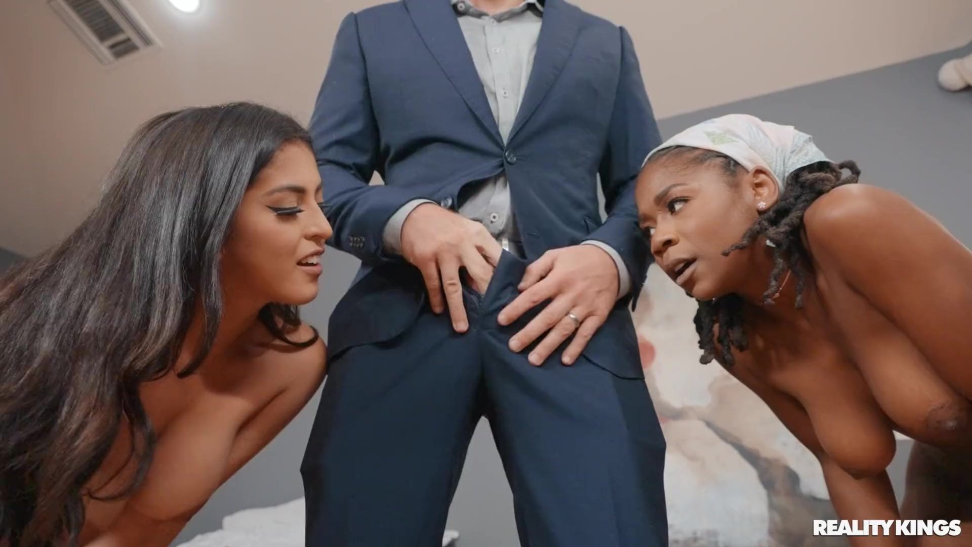 Sexy Thieves Caught By The Rich Guy