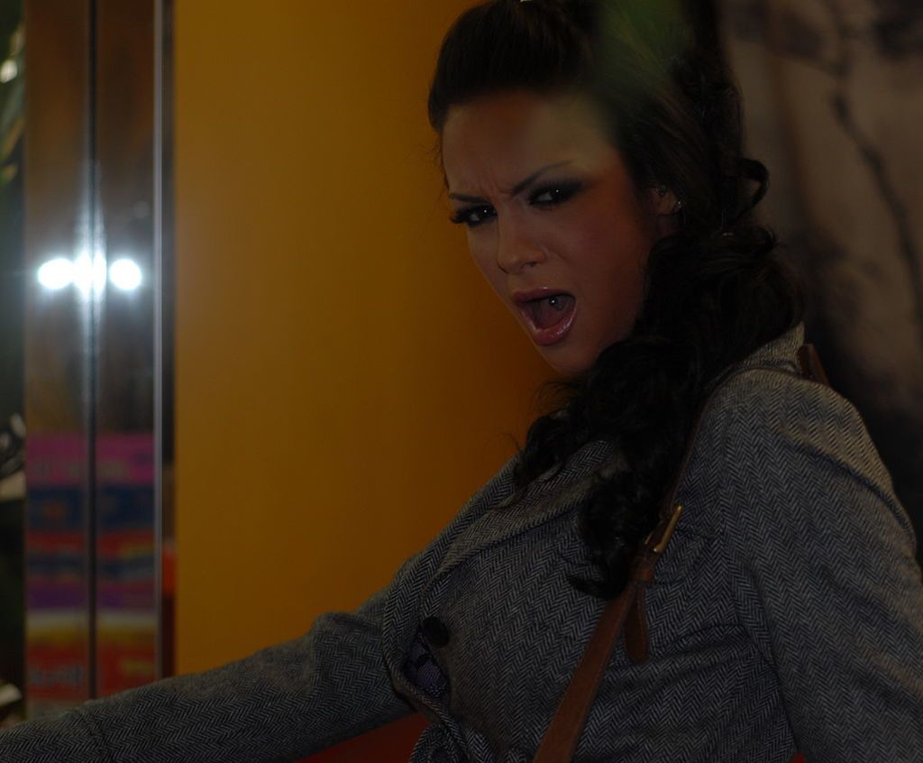Tatted Angelina Enjoys Herself A Man With A Nice Shaft