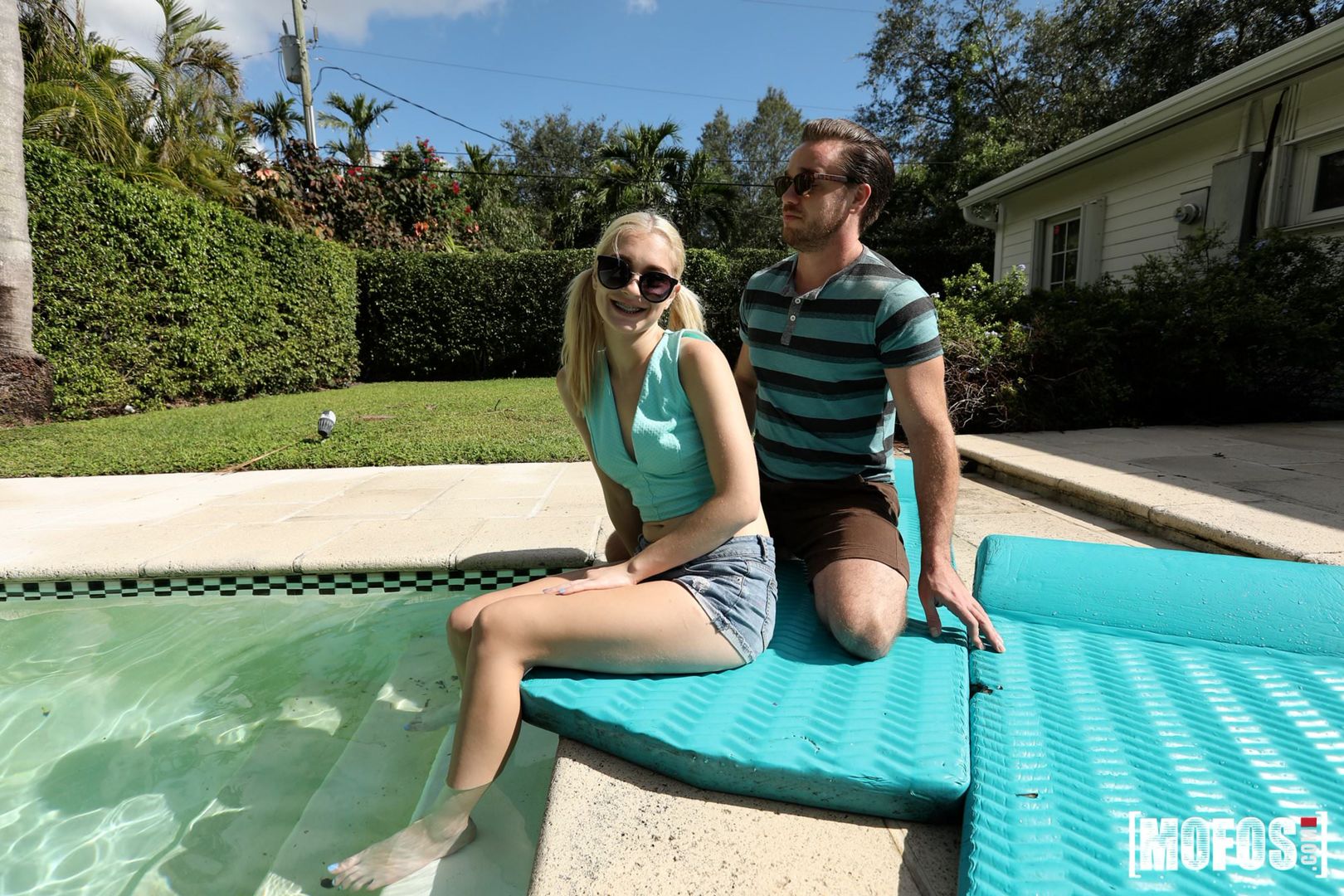 Blonde Braceface Begs For Big Dick