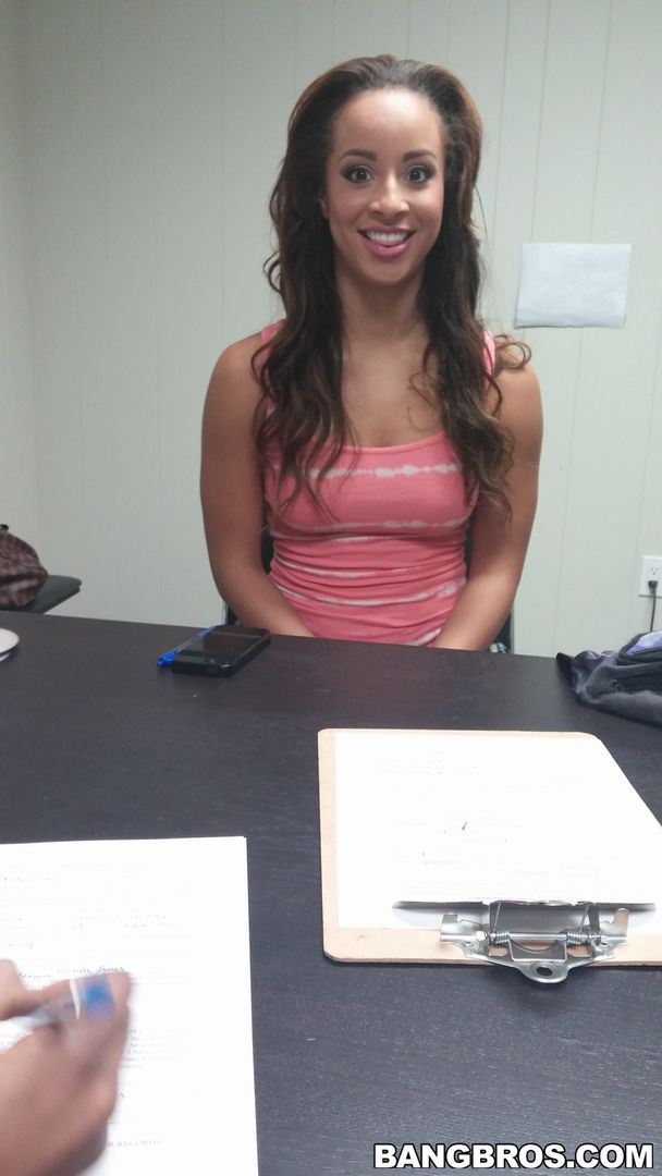 Ebony Babe gets pounded at the Office