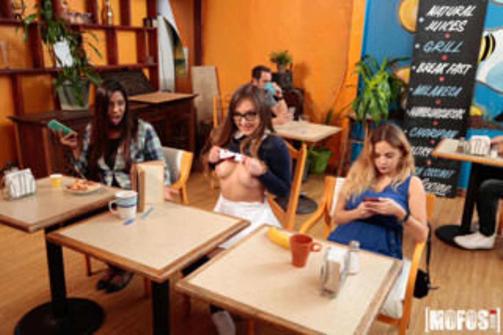Russian Girlfriend Coffee Shop Sex