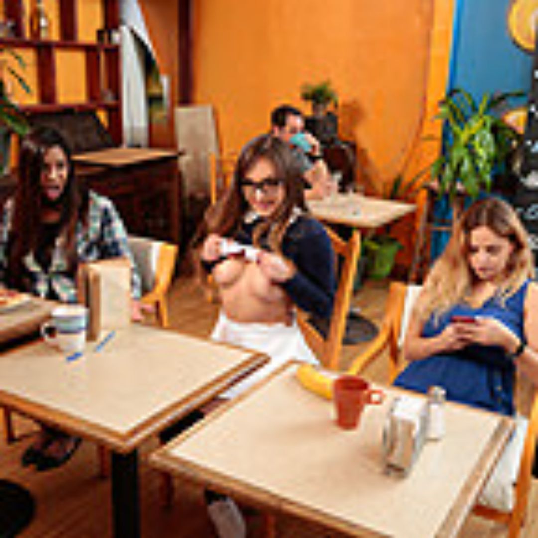 Russian Girlfriend Coffee Shop Sex