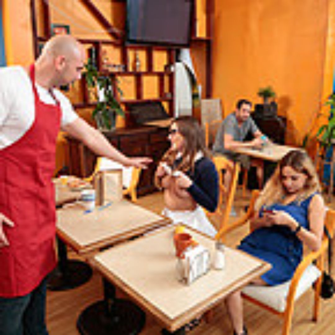 Russian Girlfriend Coffee Shop Sex