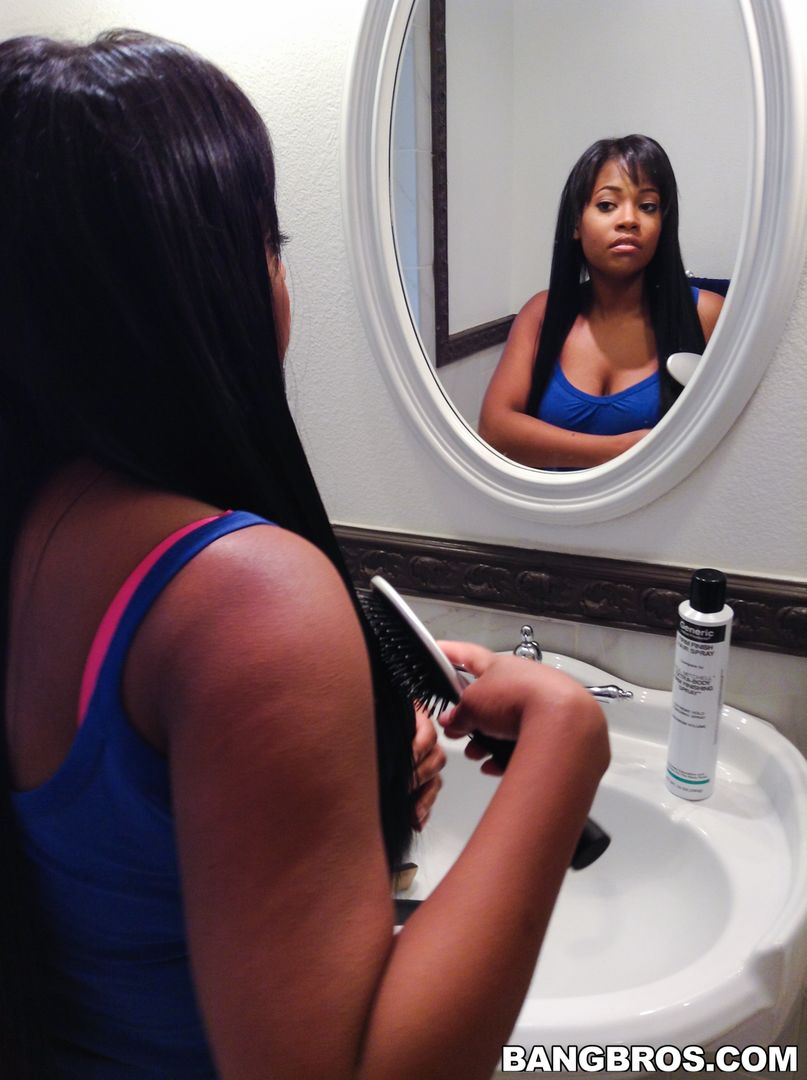 Big tit ebony pounded hardcore