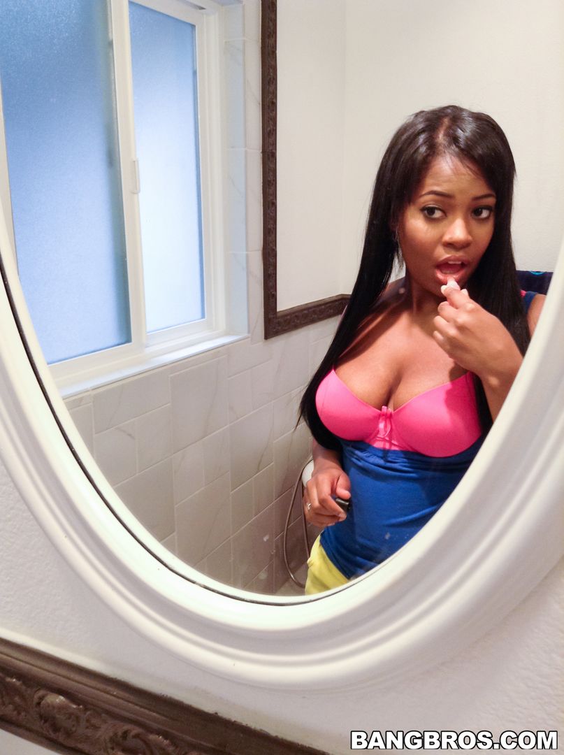 Big tit ebony pounded hardcore