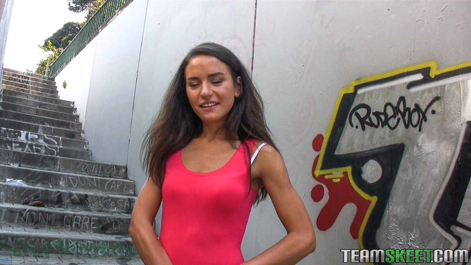 Petite Teen Fucks In Public