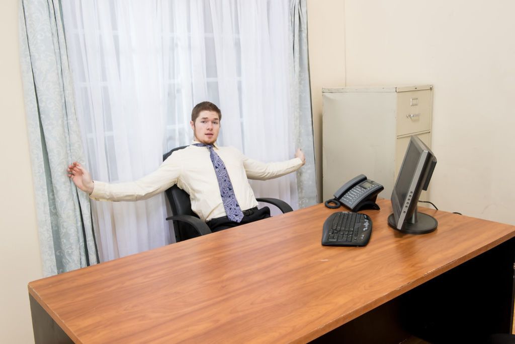Silvia Saige Catches Horny Employee in Her Office!