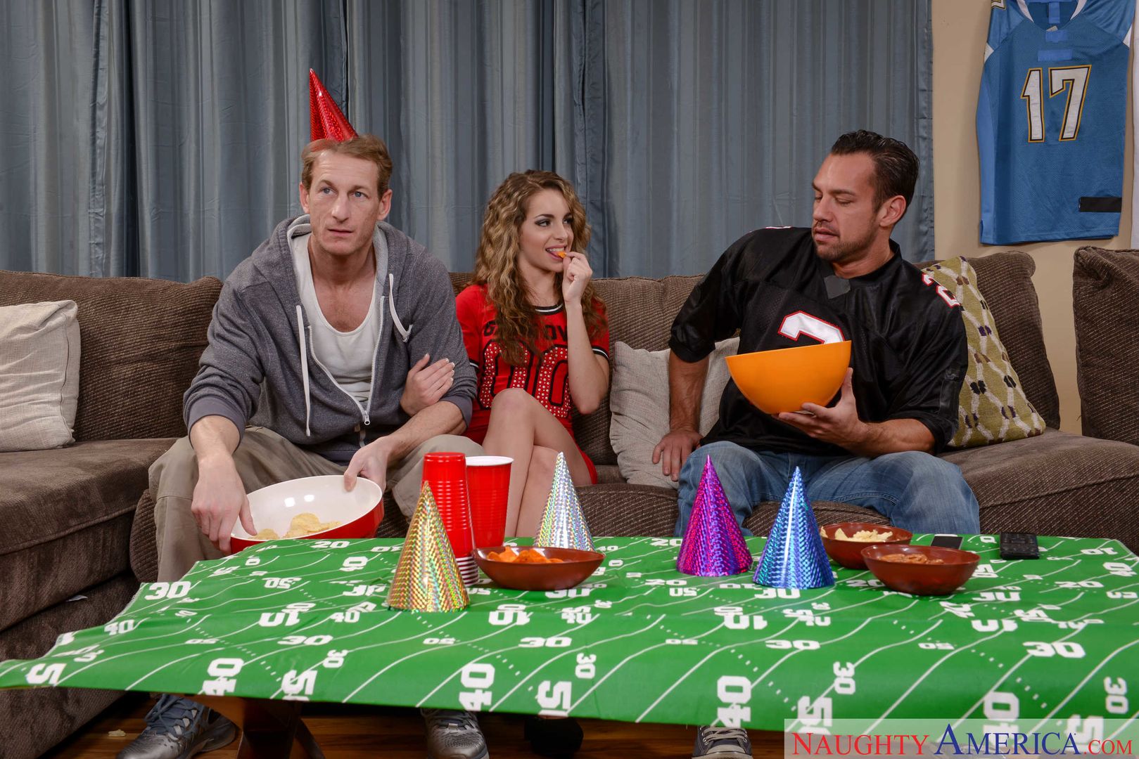 Kimmy Granger fucking in the living room with her medium ass