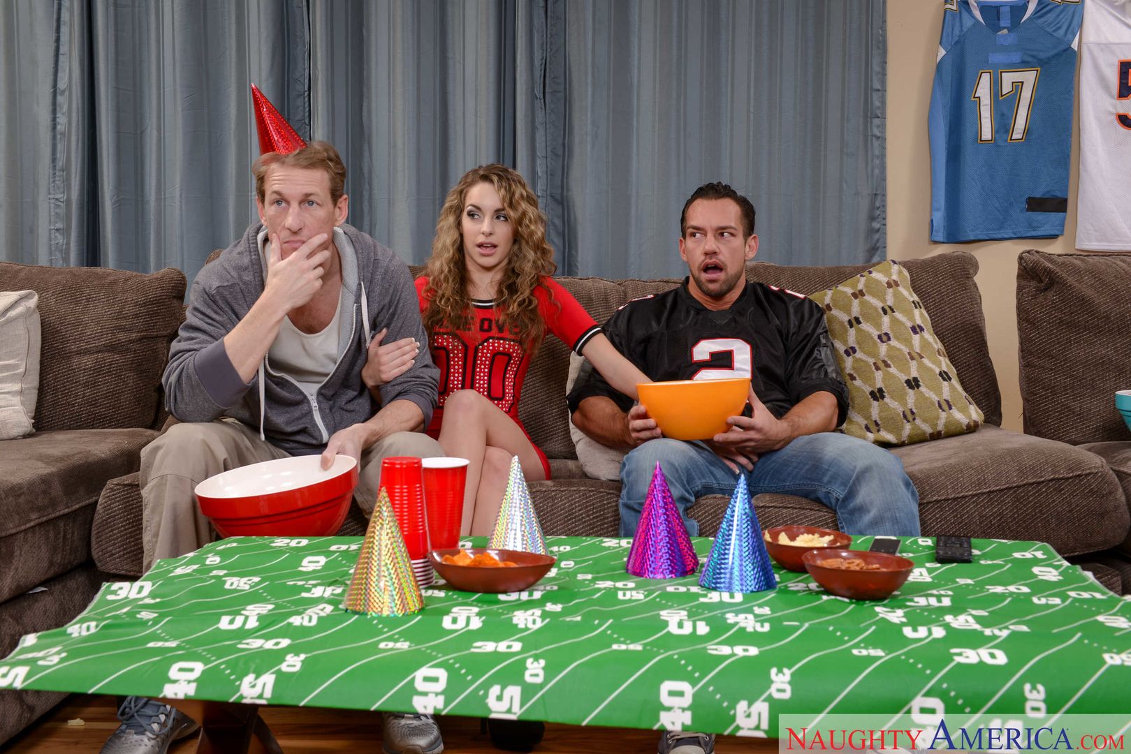Kimmy Granger fucking in the living room with her medium ass