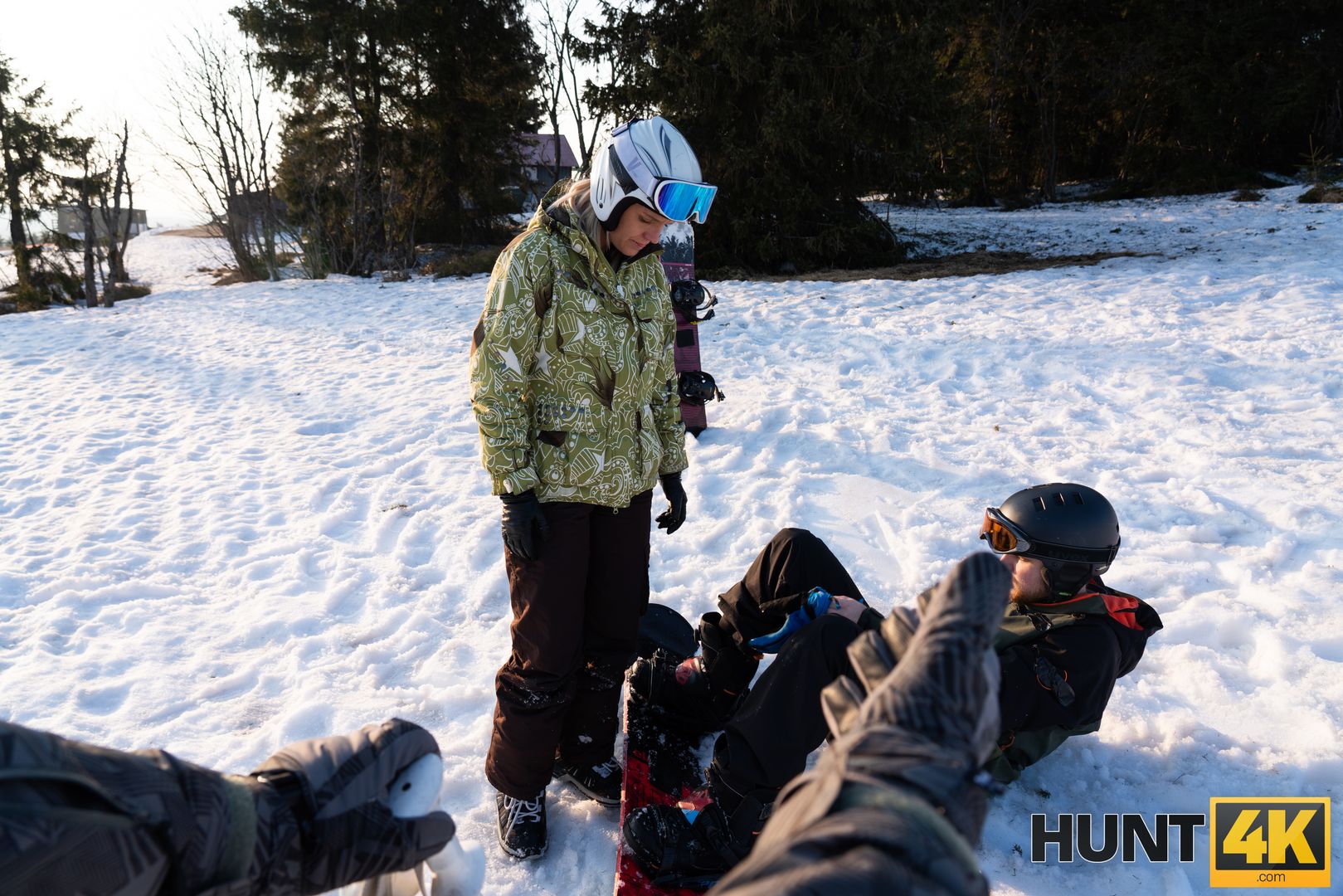 When Husband is Loser, Wife Fucks any Skier