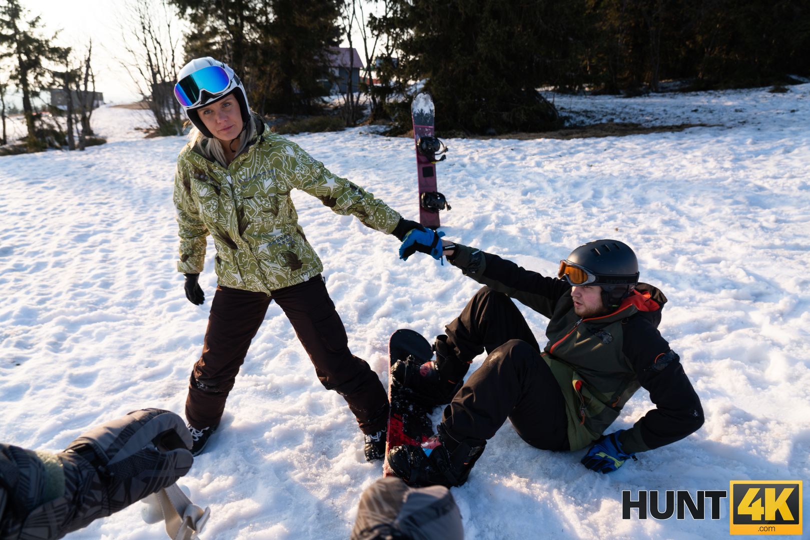 When Husband is Loser, Wife Fucks any Skier