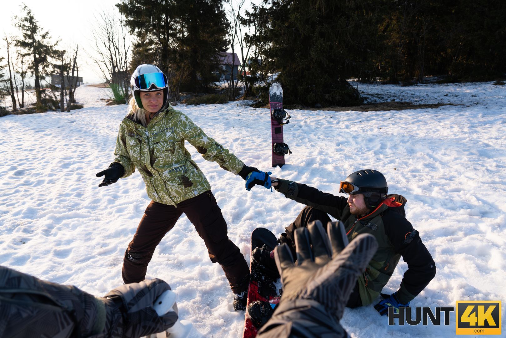 When Husband is Loser, Wife Fucks any Skier