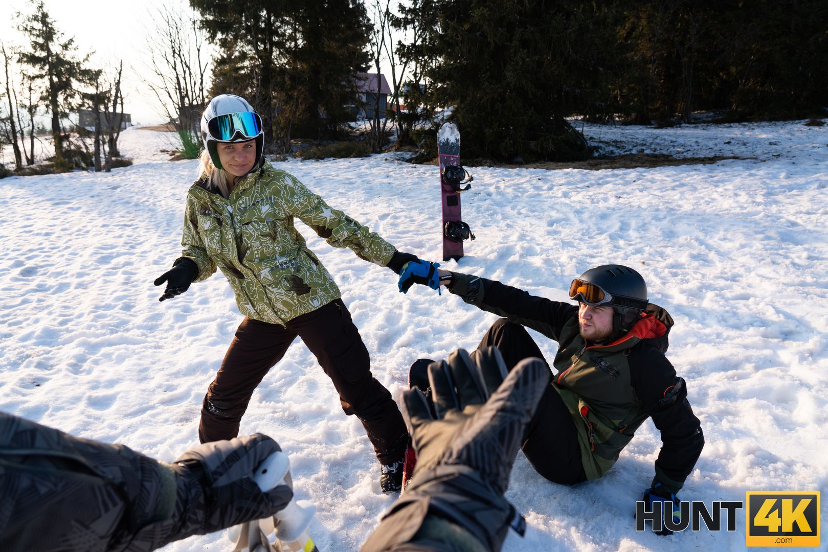 When Husband is Loser, Wife Fucks any Skier