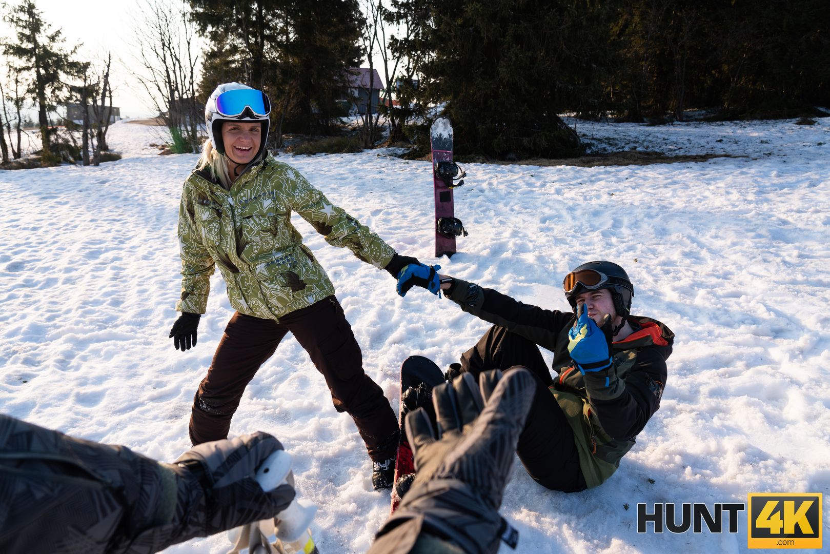 When Husband is Loser, Wife Fucks any Skier