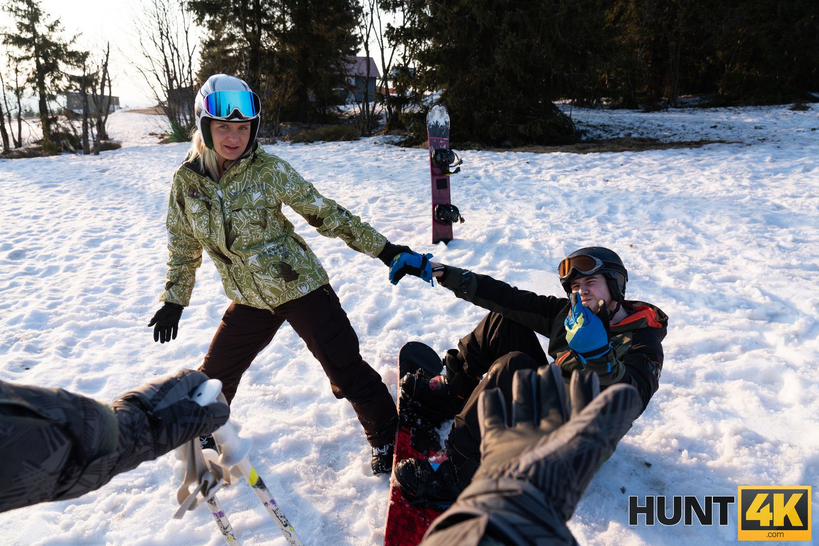 When Husband is Loser, Wife Fucks any Skier