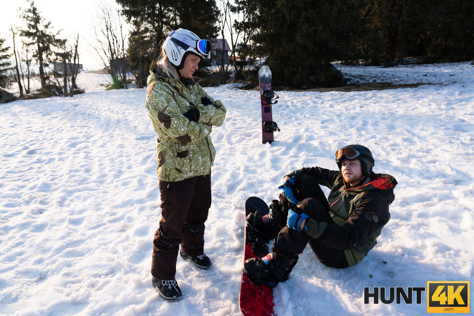 When Husband is Loser, Wife Fucks any Skier