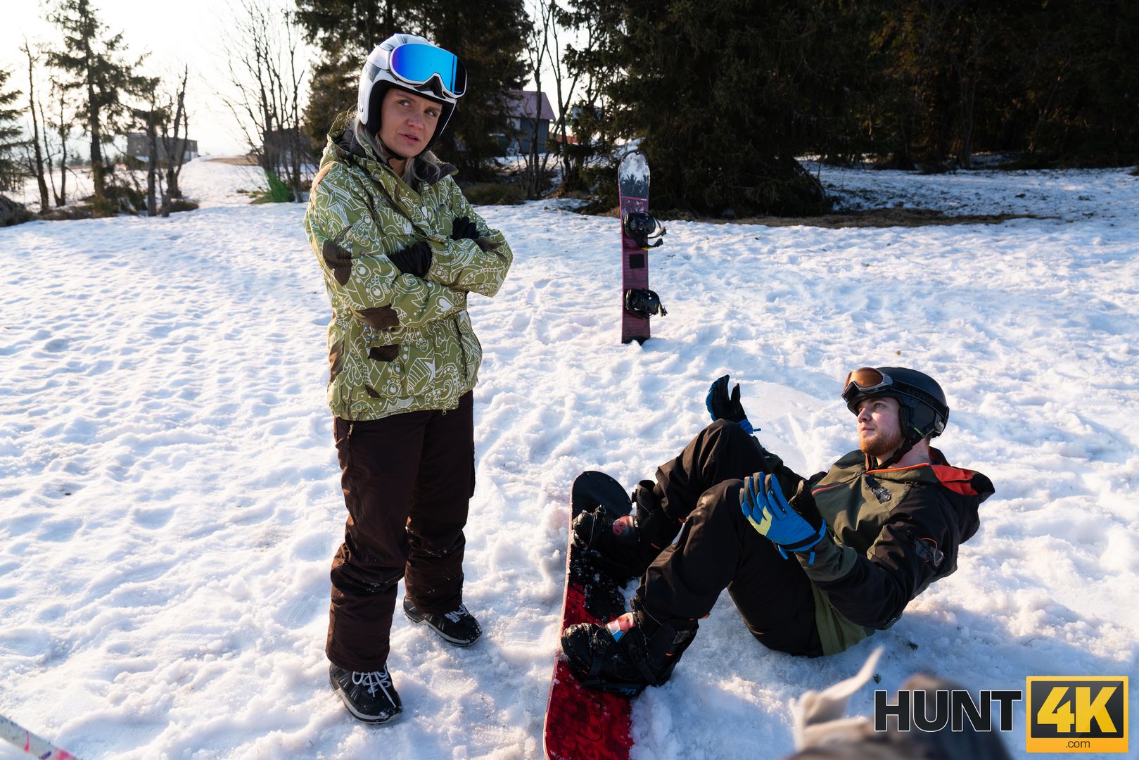 When Husband is Loser, Wife Fucks any Skier