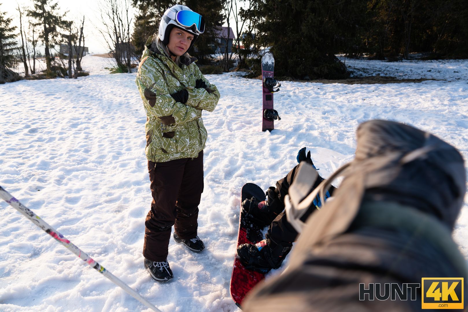 When Husband is Loser, Wife Fucks any Skier