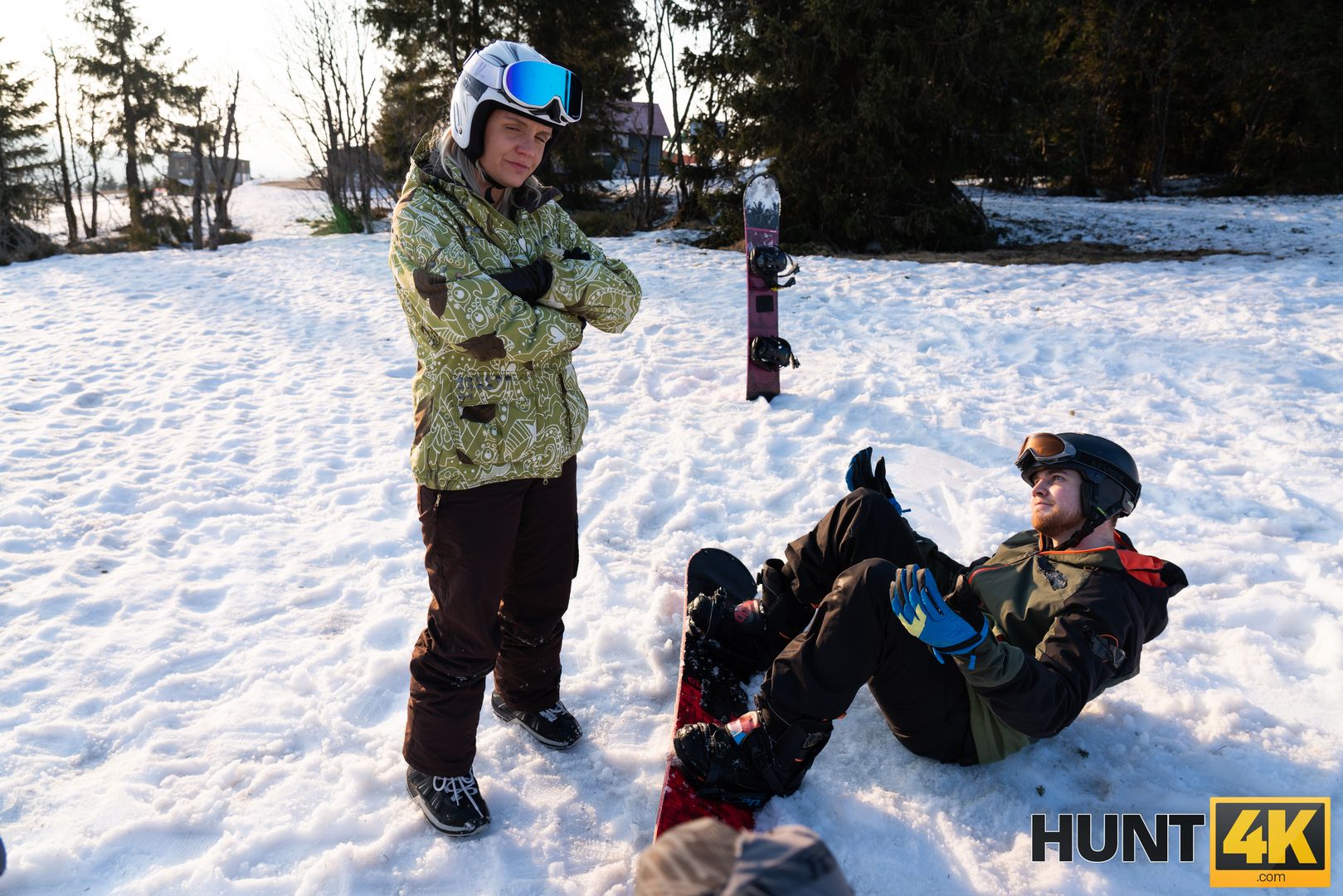 When Husband is Loser, Wife Fucks any Skier