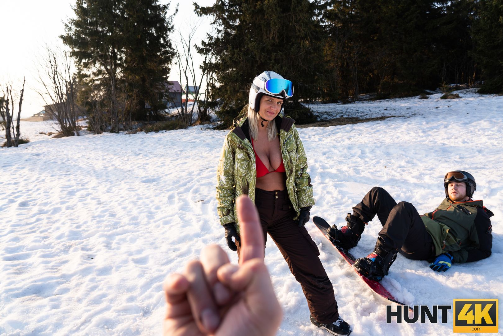 When Husband is Loser, Wife Fucks any Skier