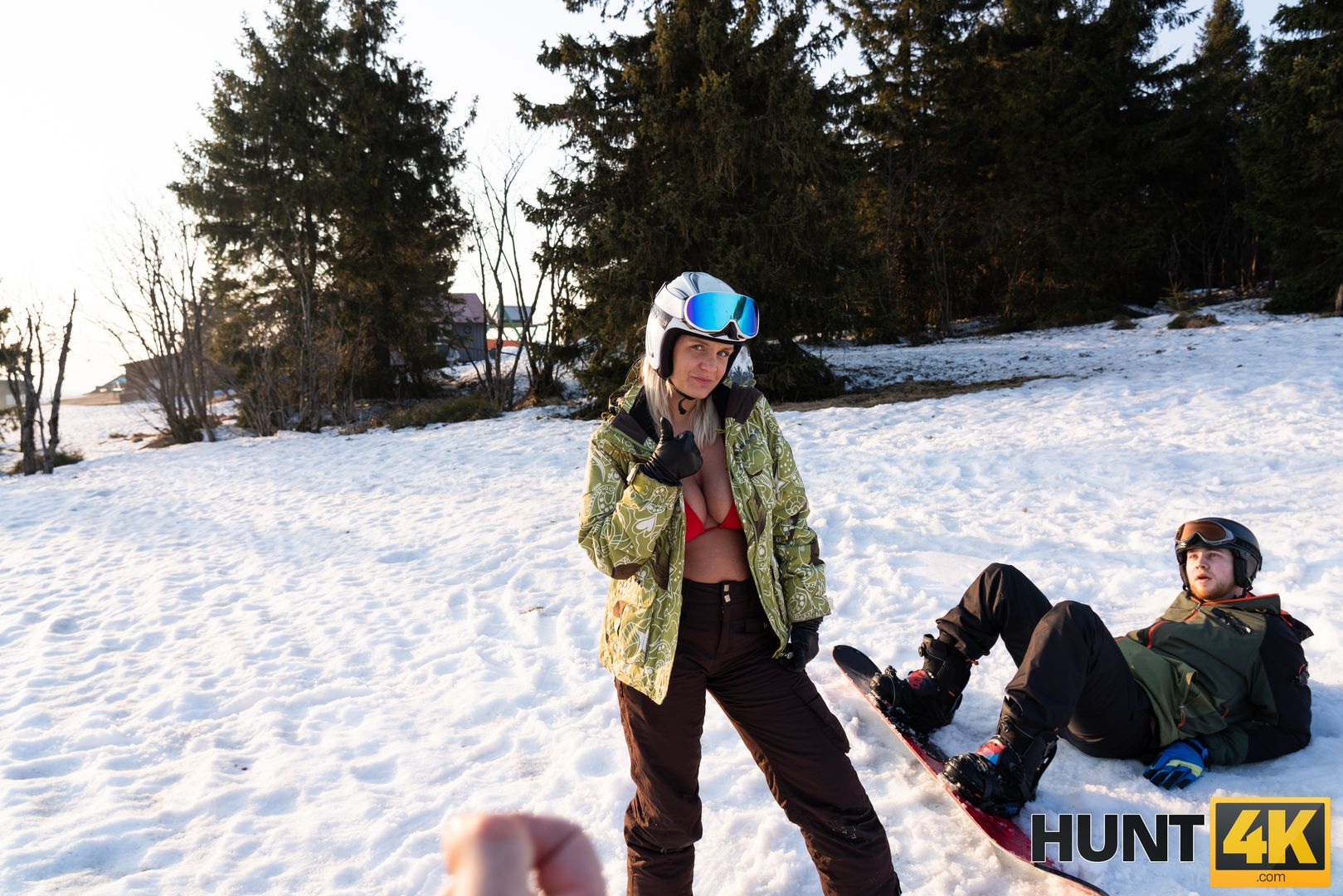 When Husband is Loser, Wife Fucks any Skier