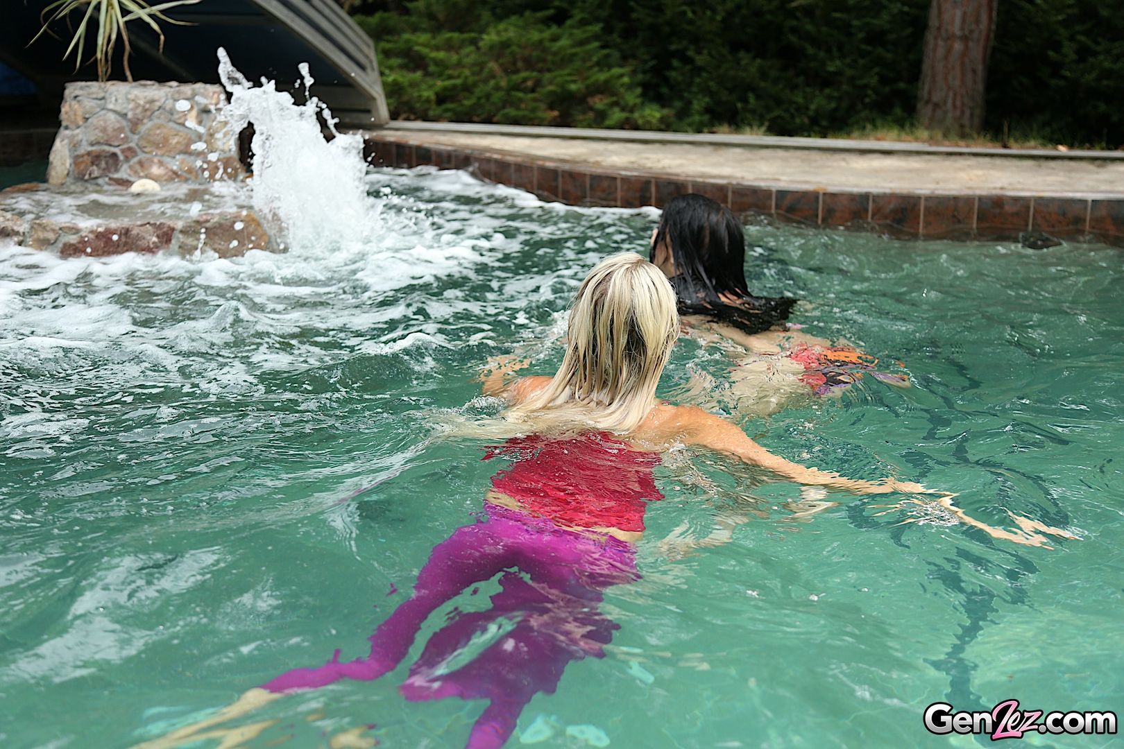 Pool Side Pussy Play