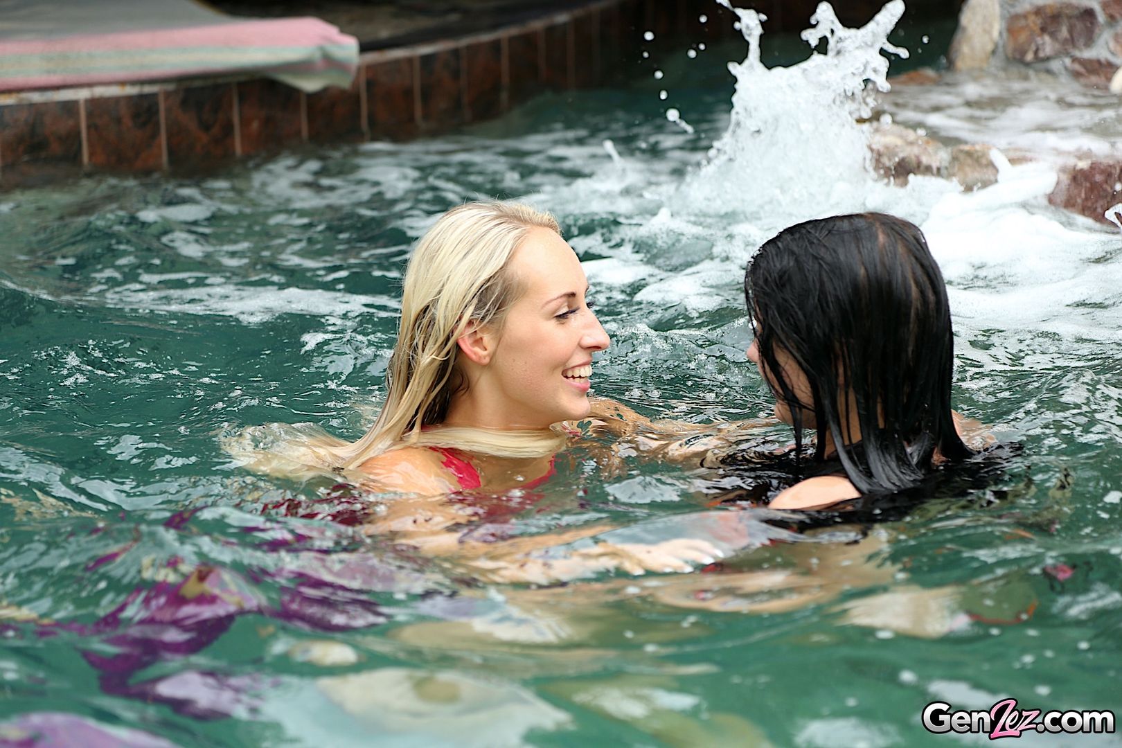 Pool Side Pussy Play