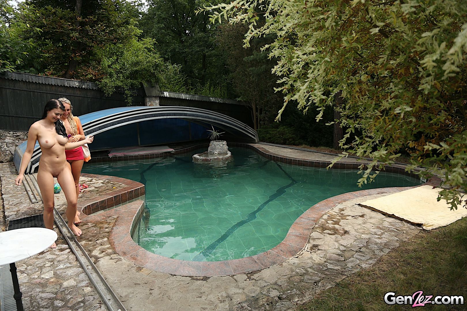 Pool Side Pussy Play