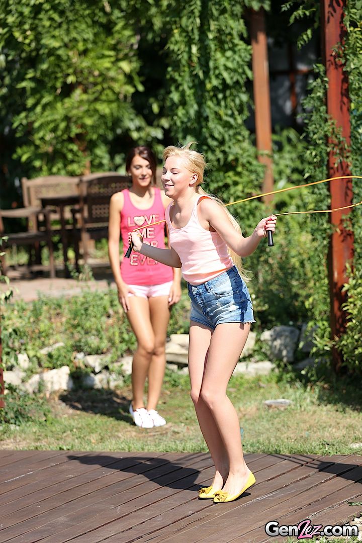 Alexis and Angie Enjoy Outdoor Pussy Picnic