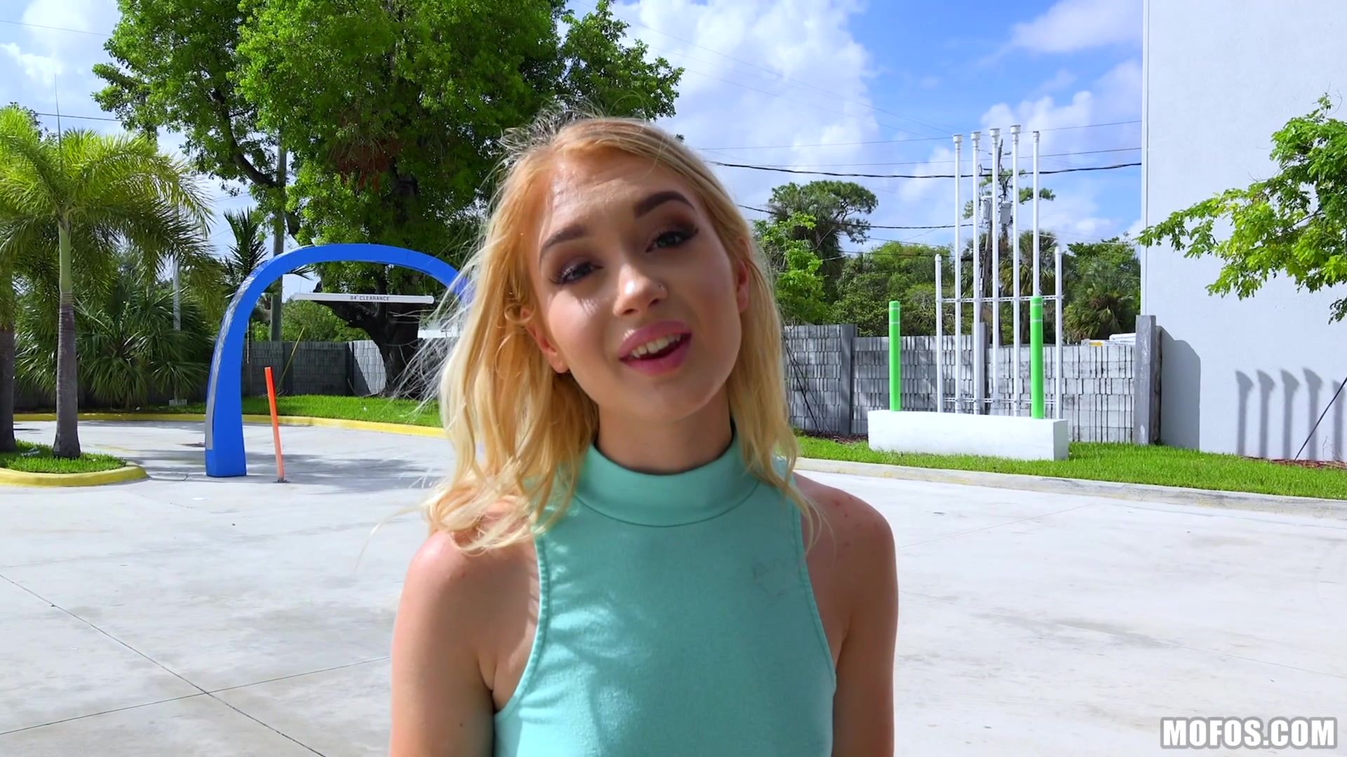 Slim Teen in Fishnets
