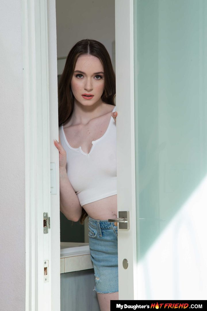 Cute Hazel Moore is over for some cock