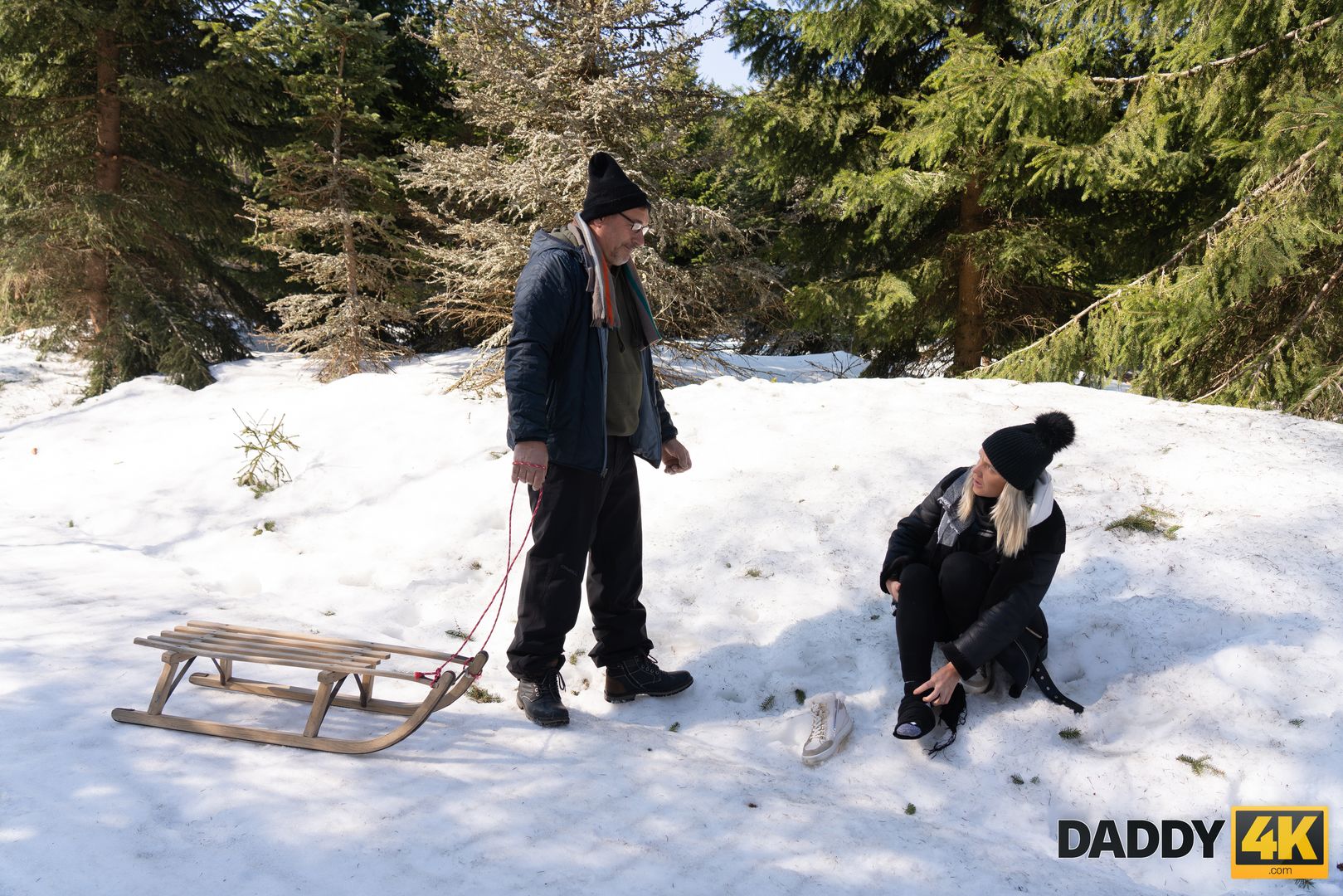 Sled and Fireplace Adventure
