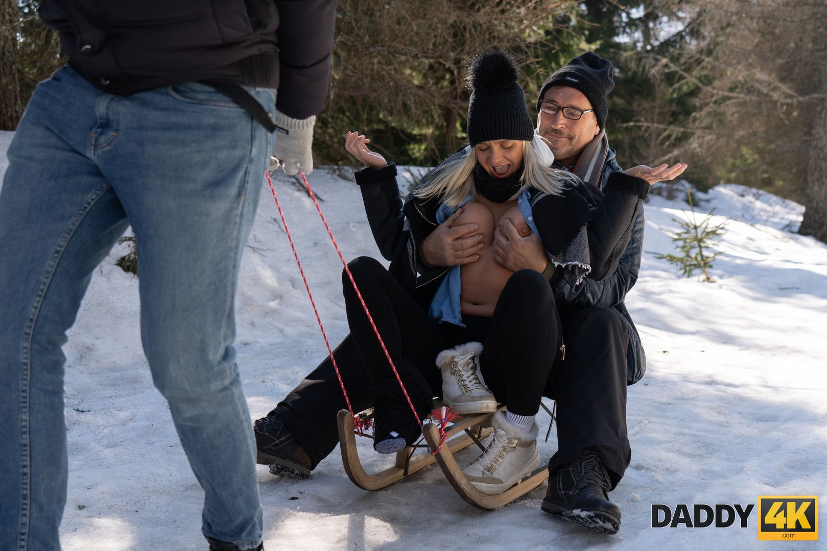 Sled and Fireplace Adventure