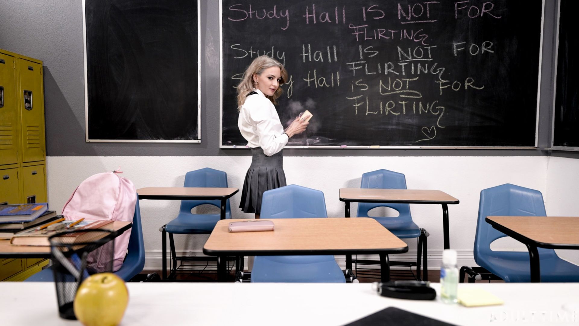 Naughty Student Asks for Extra Detention