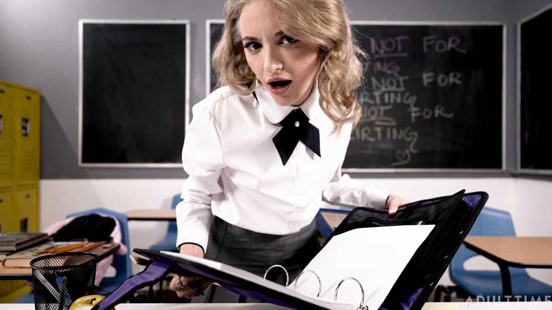 Naughty Student Asks for Extra Detention
