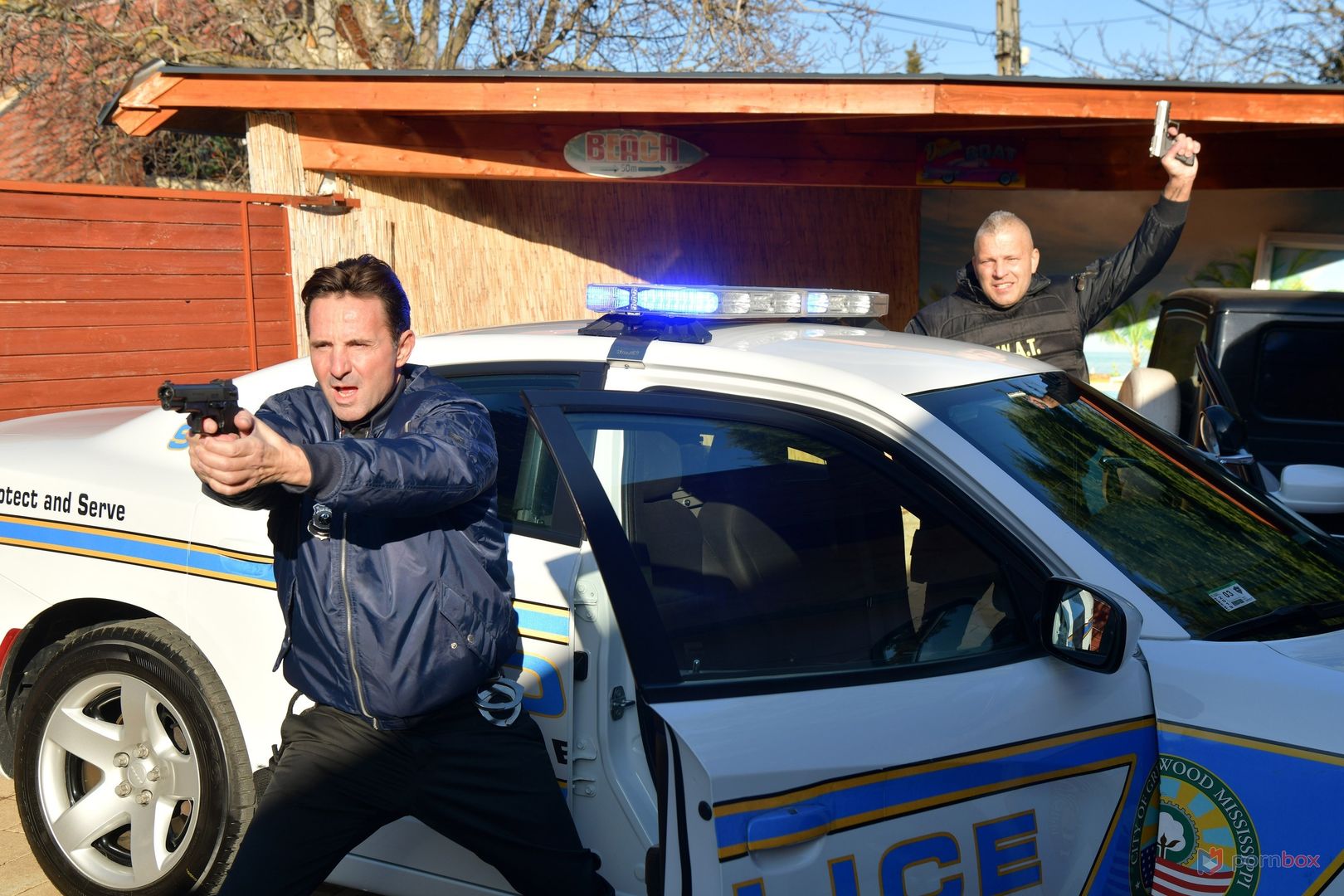 Robbers Shalina Devine and Angela Heart Get Out of Jail with a DP Orgy GP2299