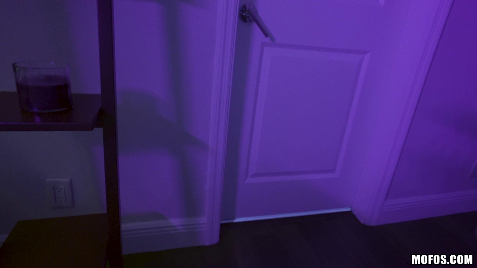 Busty Black Light Babe