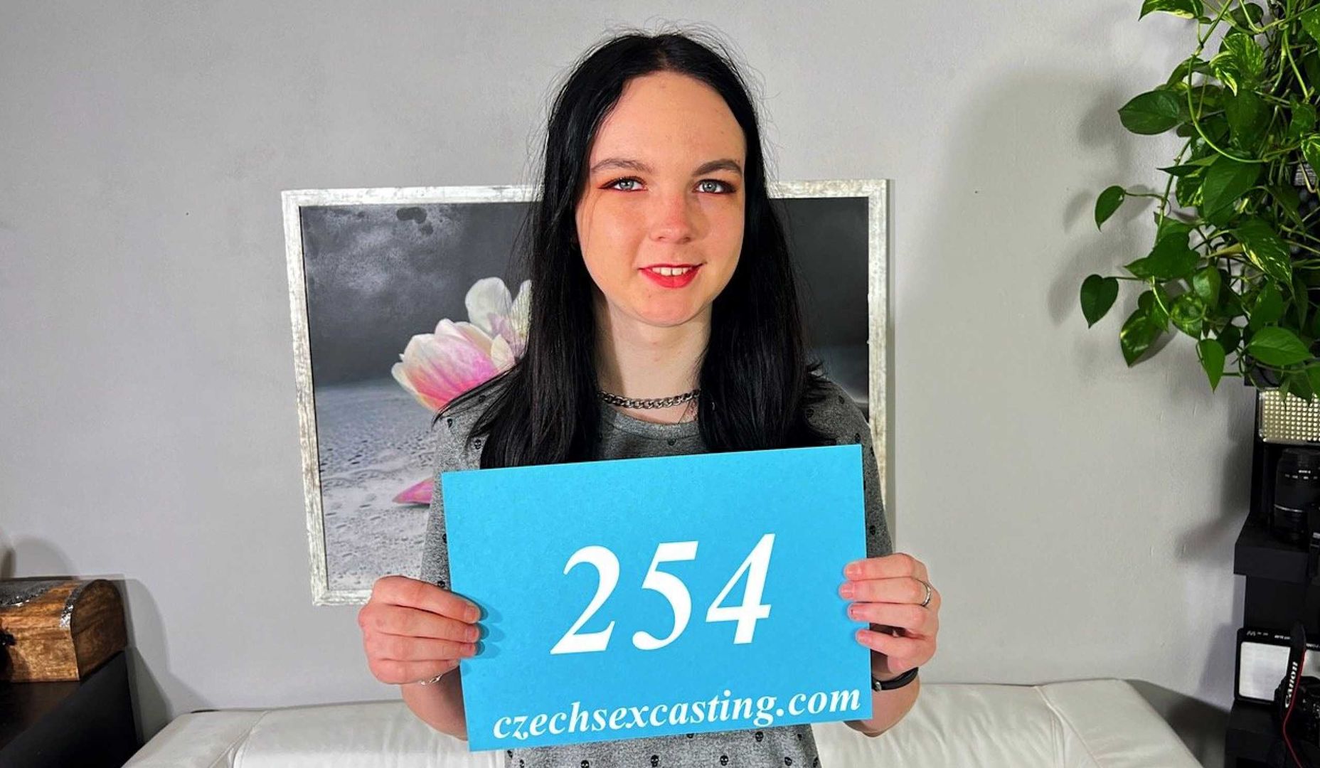 Papita at her first porn casting