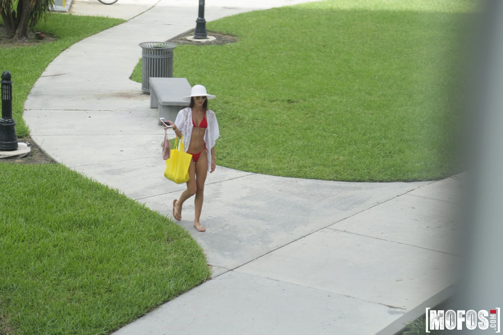 Celeb Look-Alike in Thong Bikini