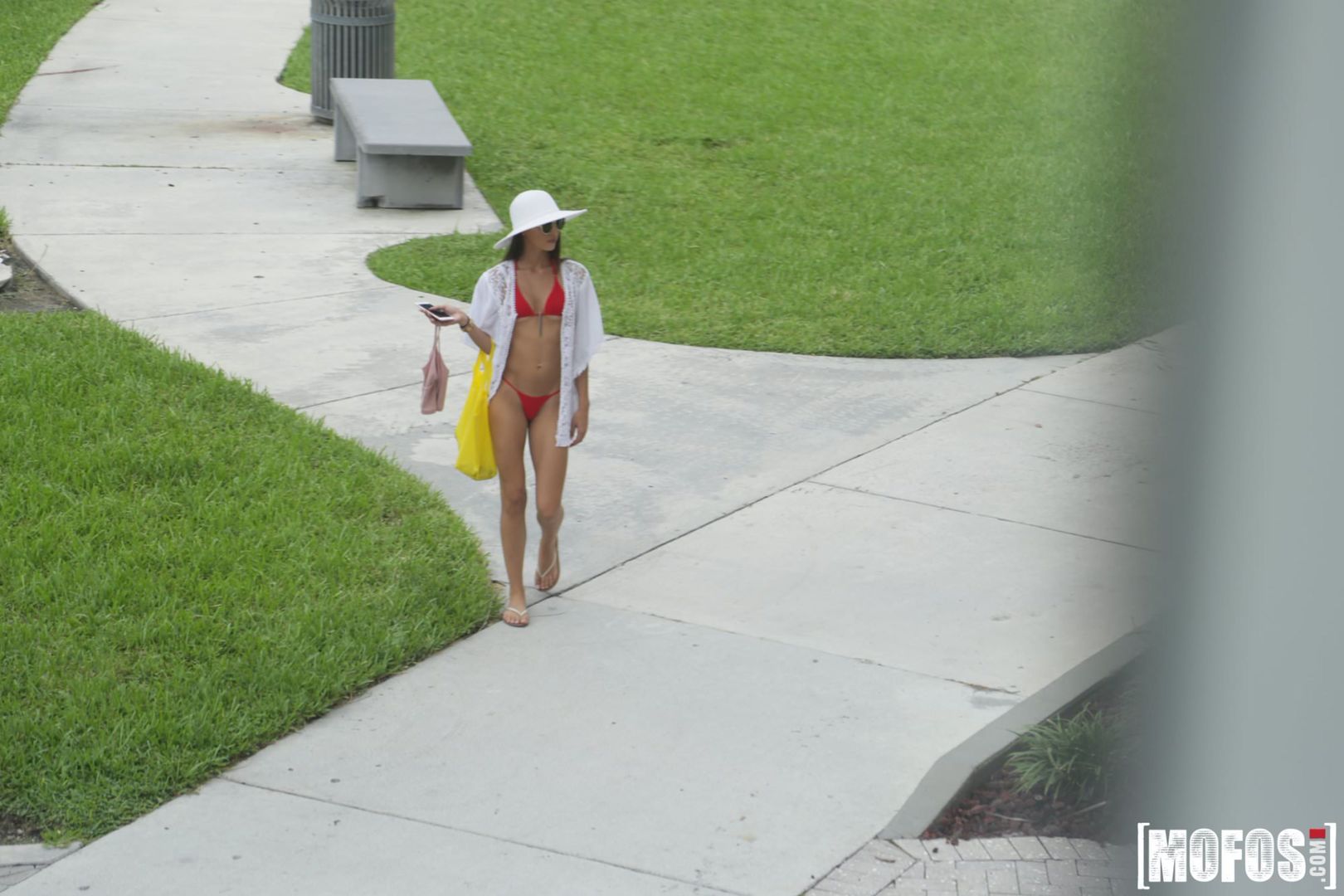 Celeb Look-Alike in Thong Bikini