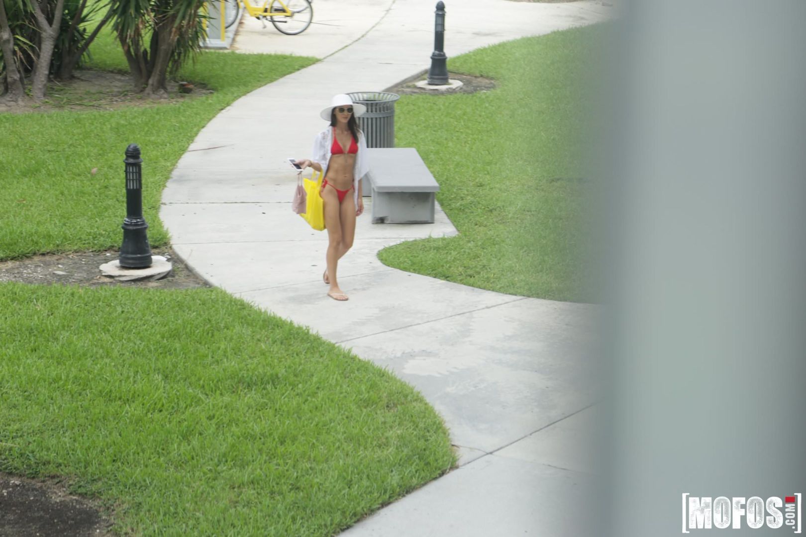 Celeb Look-Alike in Thong Bikini