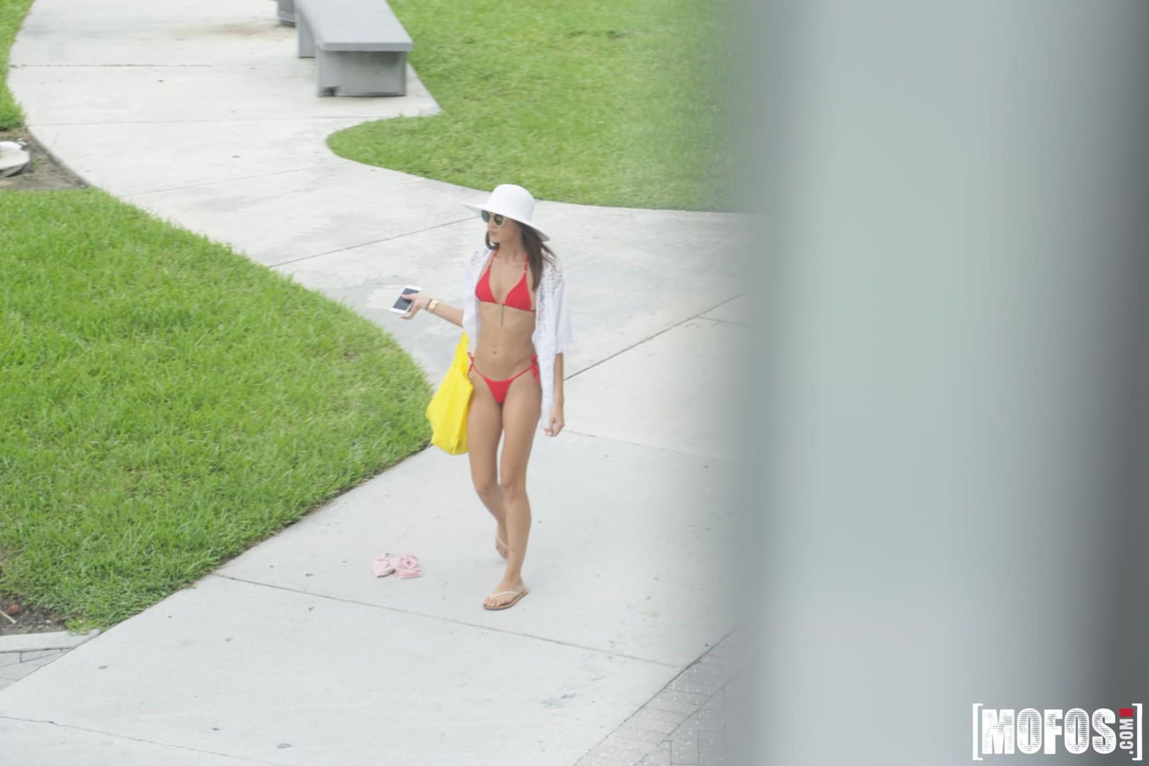 Celeb Look-Alike in Thong Bikini