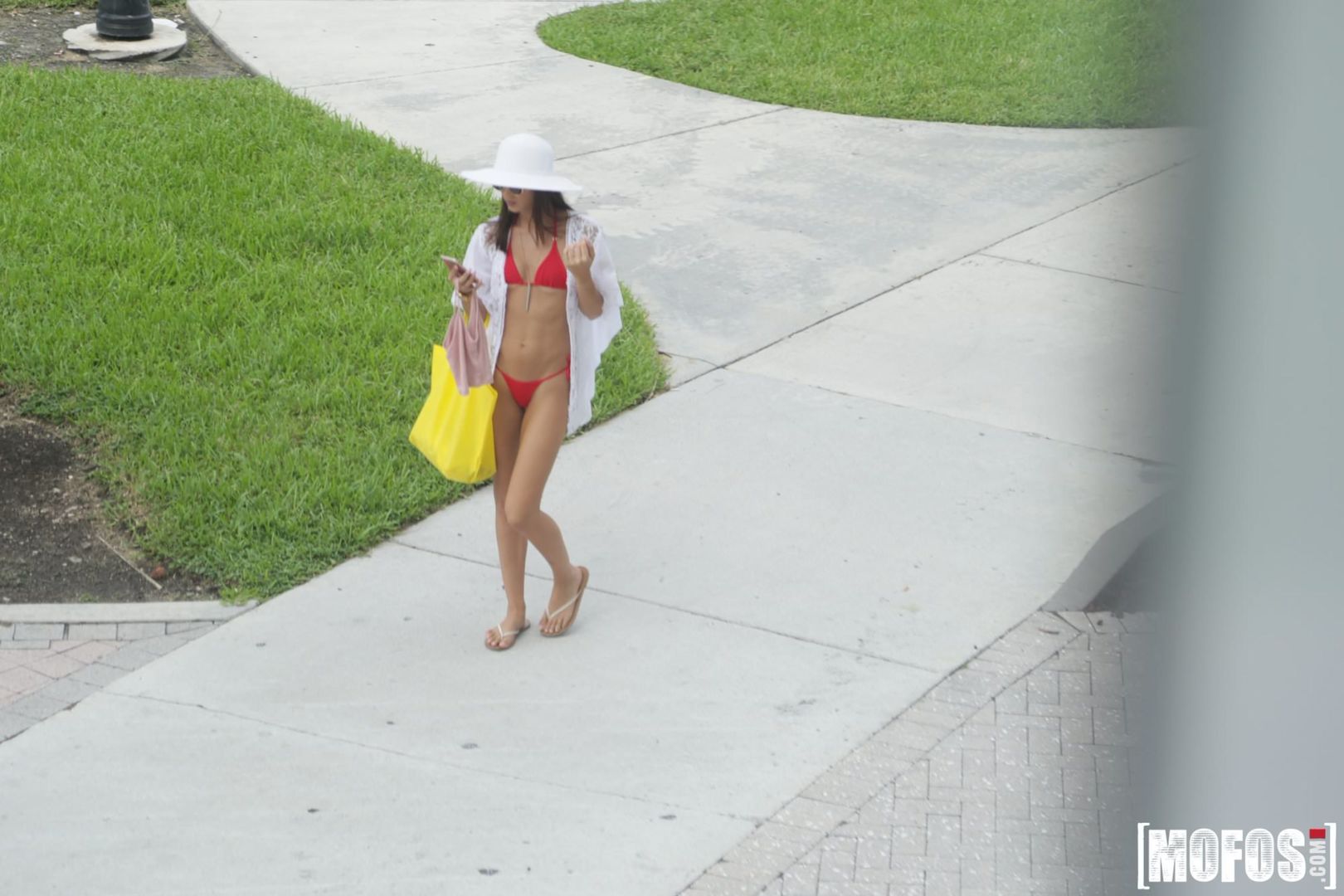 Celeb Look-Alike in Thong Bikini